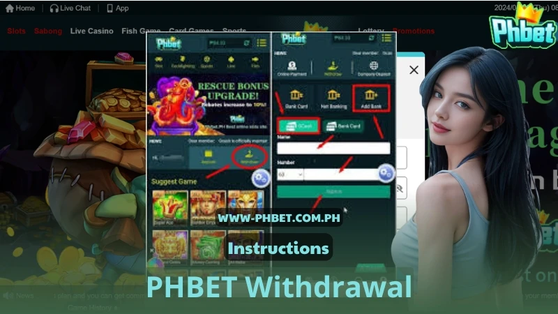 PHBET withdrawal form