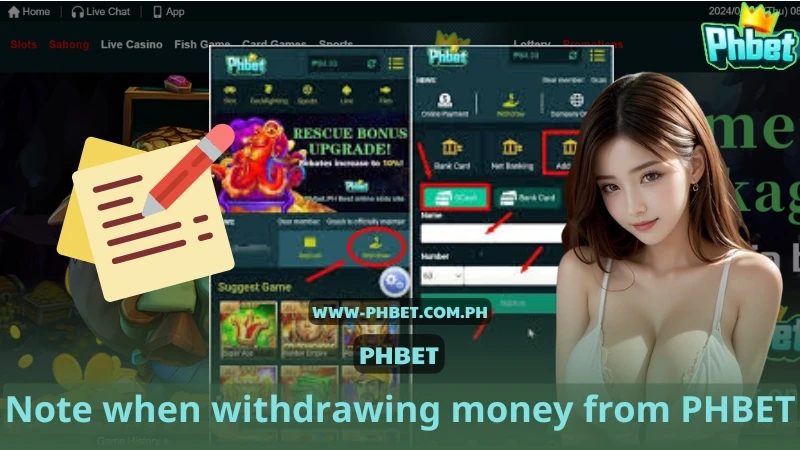 Things to note when withdrawing money from PHBET